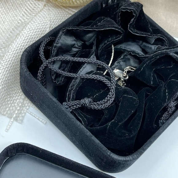 925 Italy Milor Multi-Strand Necklace w/ Layered Teardrop Pendant, 16-18" - Picture 14 of 16